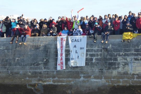 Arnaud Boissières au départ du Vendée Globe 2016