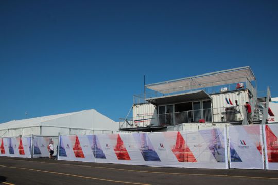 Base Groupama Team France aux Bermudes