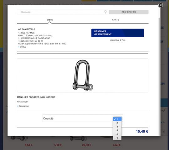 Accastillage Diffusion Click & Collect