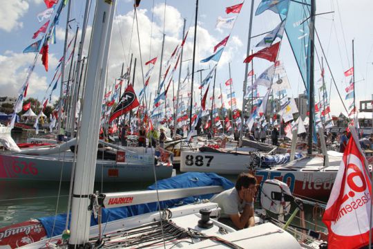 Guillaume Combescure sur la Mini-Transat