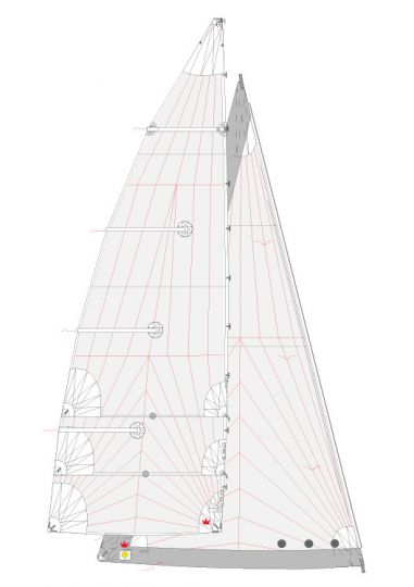 Coupe de voiles tri radial