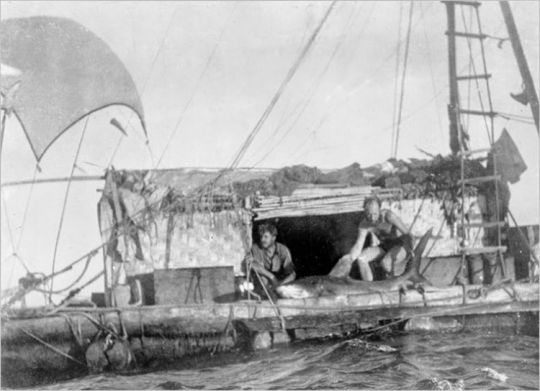 Thor Heyerdahl et le Kon-Tiki