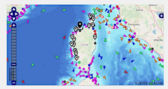 Cartographie OpenSeaMap dans les fiches de port