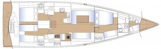 Plan des aménagements du Solaris 55