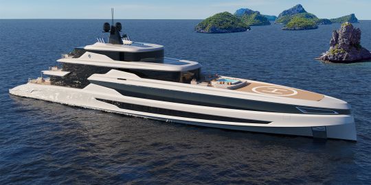 Le superyacht Blanche