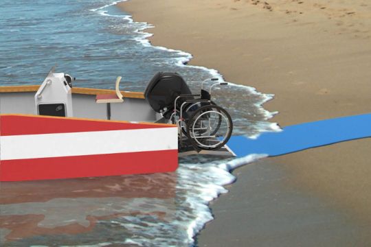 AccÃ¨s Ã  l'Estran 650 PMR depuis la plage