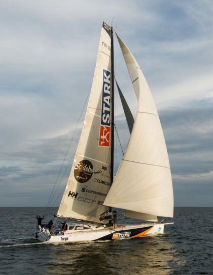 L'IMOCA de sous les couleurs de Stark