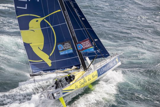 Thomas et Adrien au départ de la Jacques Vabre 2015