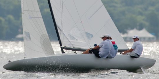 Le scow est un dériveur à l'étrave arrondie