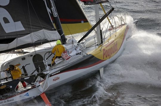 Arrivée victorieuse de Bernard et Jean sur la BWR 2014