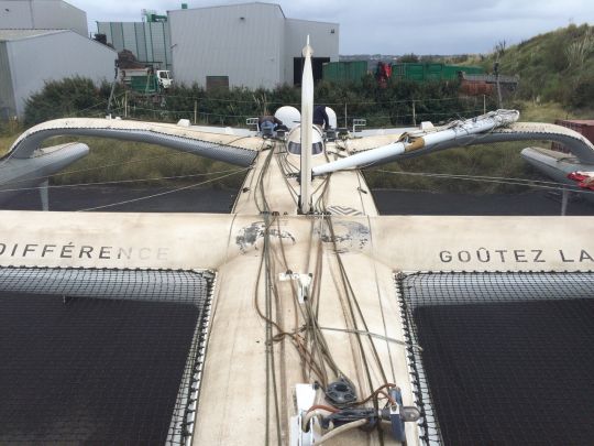 Trimaran avant Chantier - © Audrey Dochler