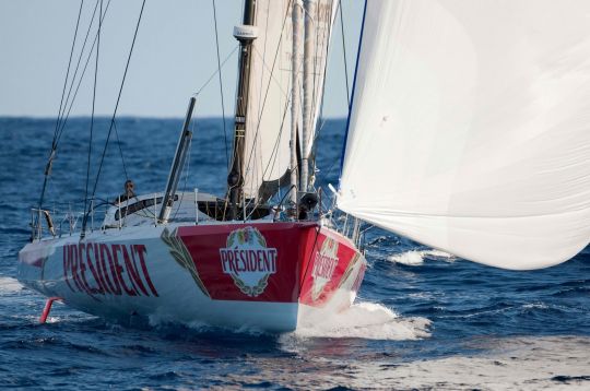 Jean Le Cam et Bruno Garcia au départ de la BWR