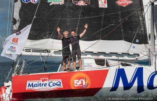 Yannick et Roland à l'arrivée de la JV