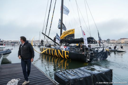 L'Occitane, premier IMOCA a quitter le ponton