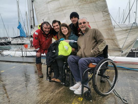 Equipe pour remonté Estrella Lab de Méditérannée à La Rochelle 