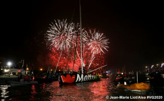 La remontée du chenal des trois premiers arrivés