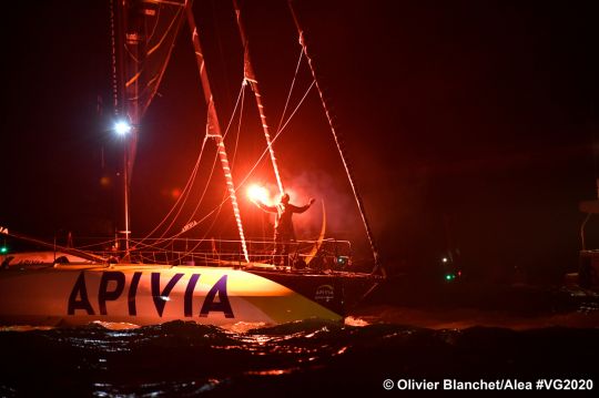 Charlie Dalin sur Apivia, 2e du Vendée Globe