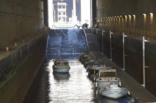 Cale de mise à l'eau et linéaire de pontons