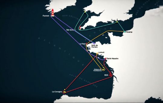 Les 4 parcours de la Solitaire du Figaro