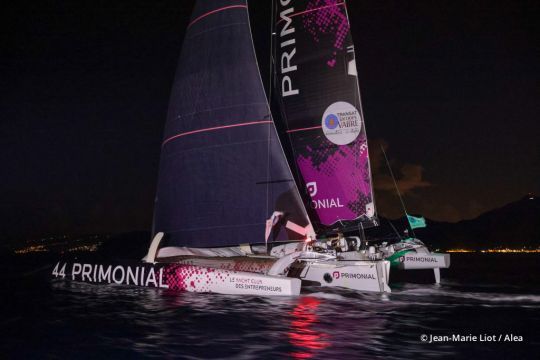Arrivée en pleine nuit de Primonial 