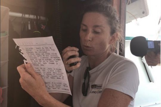 Diffusion d'information aux concurrents de la Mini Transat