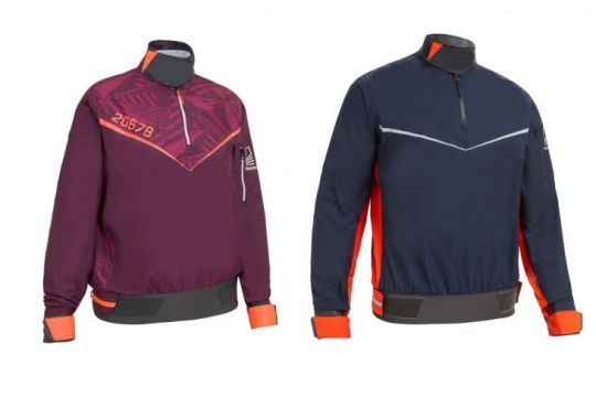 Plus légère que la veste de quart, la vareuse protège du vent et de l'humidité. Soufflets d'étanchéité en néoprène obligatoires au cou et aux poignets !