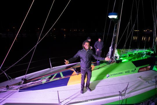 Kéni Piperol sur son Class40 Captain Alternance