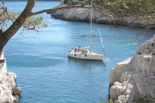 Mouillage dans les calanques