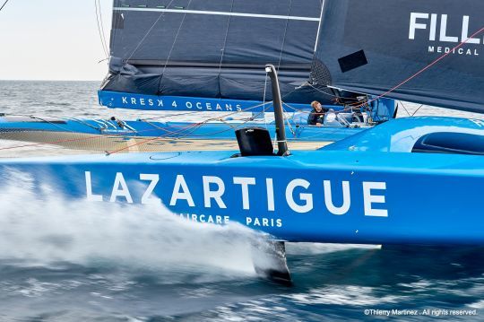 Le trimaran SVR-Lazartigues ©Thierry Martinez