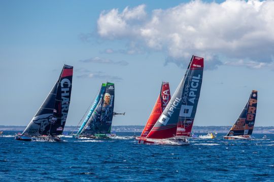 Départ du Défi Azimut 2020 © Julien Champolion-polaRYSE / IMOCA