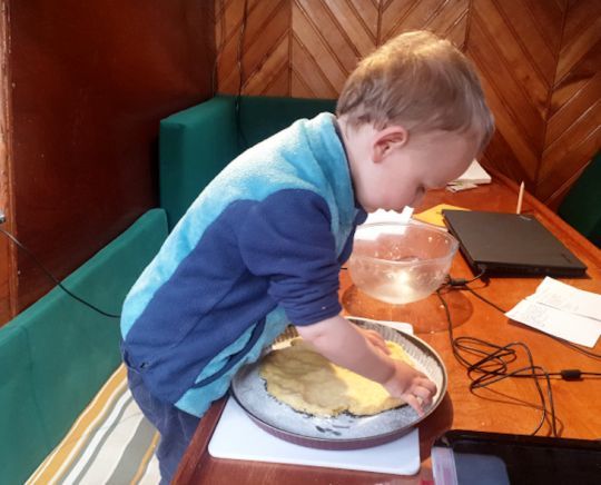 Les enfants à la cuisine