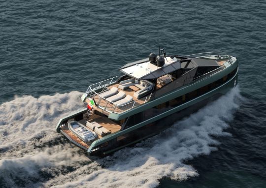 Le WallyWhy150 avec flybridge et immense cockpit