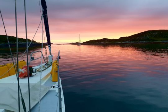 Tombée du jour sur les Black Isles, Ecosse