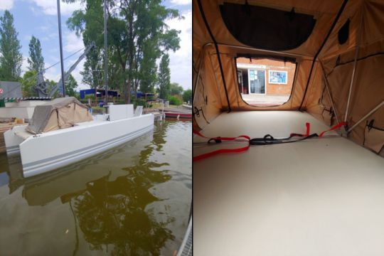Tentes en configuration mouillage