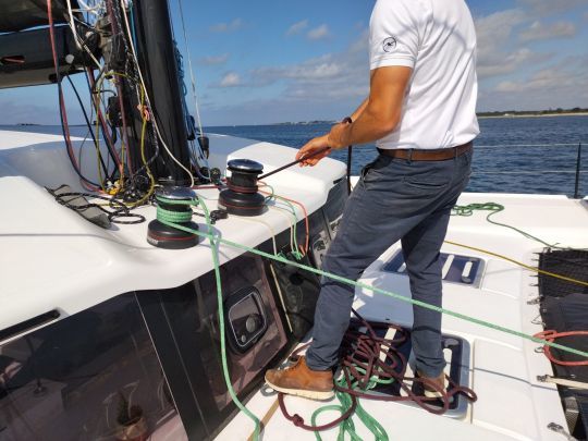 Envoi de voile depuis le piano