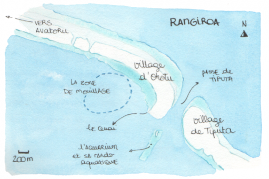 Emplacement de la zone de mouillage ©Julie Leveugle