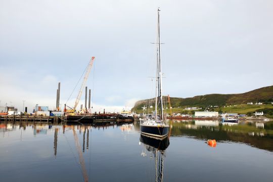 Mouillage au port de Uig, sur l'île de Skye