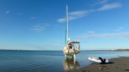 Échouer dans un espace très ouvert comme celui-ci (à Cape Cod aux USA) nécessite d'avoir une météo très calme.