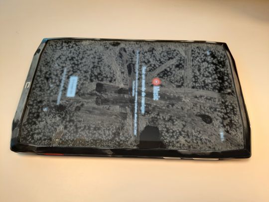 Même gelée, cette tablette est en parfait état de fonctionnement