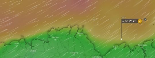 Les prévisions Dimanche en début d'après midi