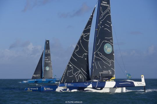 Départ Charles Caudrelier - Maxi Edmond de Rothschild © Arnaud Pilpré