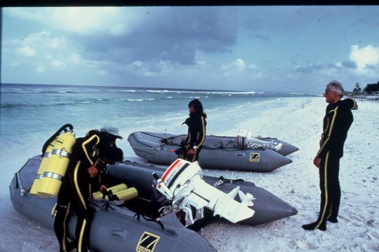 La flotte de Zodiac équipant la Calypso