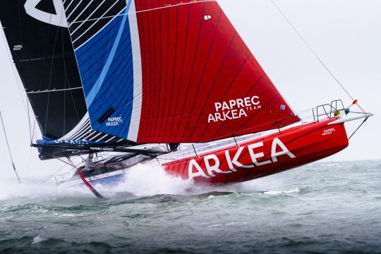 L'IMOCA Paprec-Arkea pour sa première navigation © Eloi Stichelbaut / PolaRYSE / Paprec Arkéa