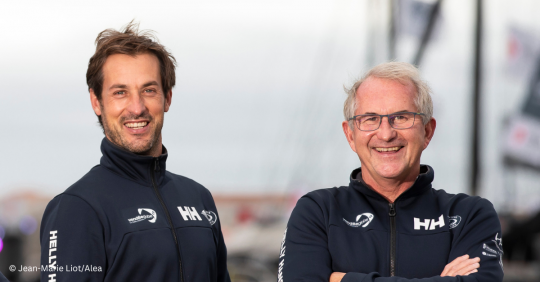 Le nouveau directeur de course du Vendée Globe Hubert Lemonnier et Jacques Caraës © Jean-Marie Liot/Alea