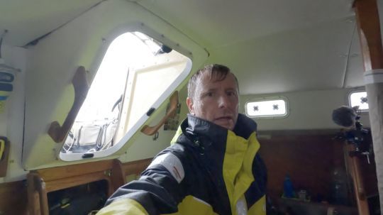 Sauvetage de Ian Herbert Jones sur la Golden Globe Race @Ian HJ / GGR