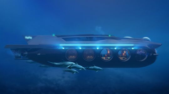 Le Nautilus une fois immergé