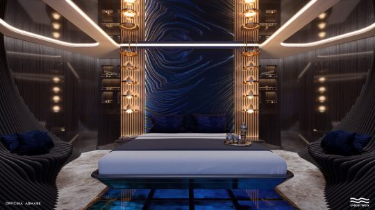 La Master cabine avec vue sous l'eau
