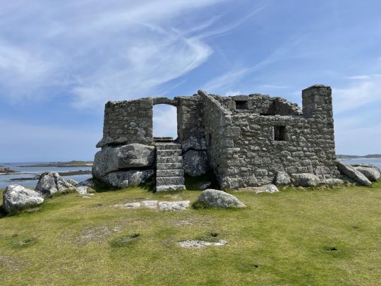 Ruines du Old Blockhouse, un fort d'artillerie de style Tudor a probablement été construit à la fin des années 1540 pour protéger Old Grimsby. Le bâtiment en pierre possède un étage surélevé pour les canons qui donne sur le port à l'est.