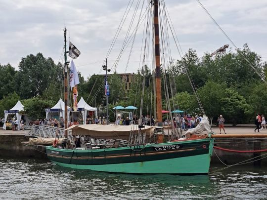 La Nébuleuse, ancien thonier de Camaret, a pêché jusque dans les années 1980, et accueille désormais des passagers.