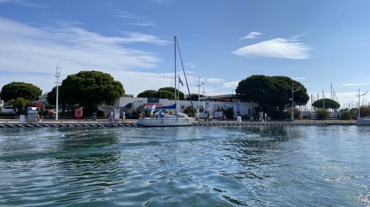 La station vu de la mer.